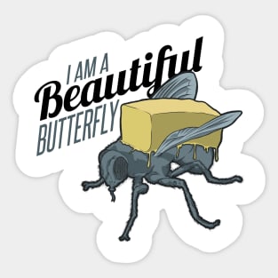 I am a beautiful butterfly Sticker